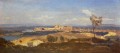 Avignon Vu de Villenueve les Avignon plein air romantisme Jean Baptiste Camille Corot